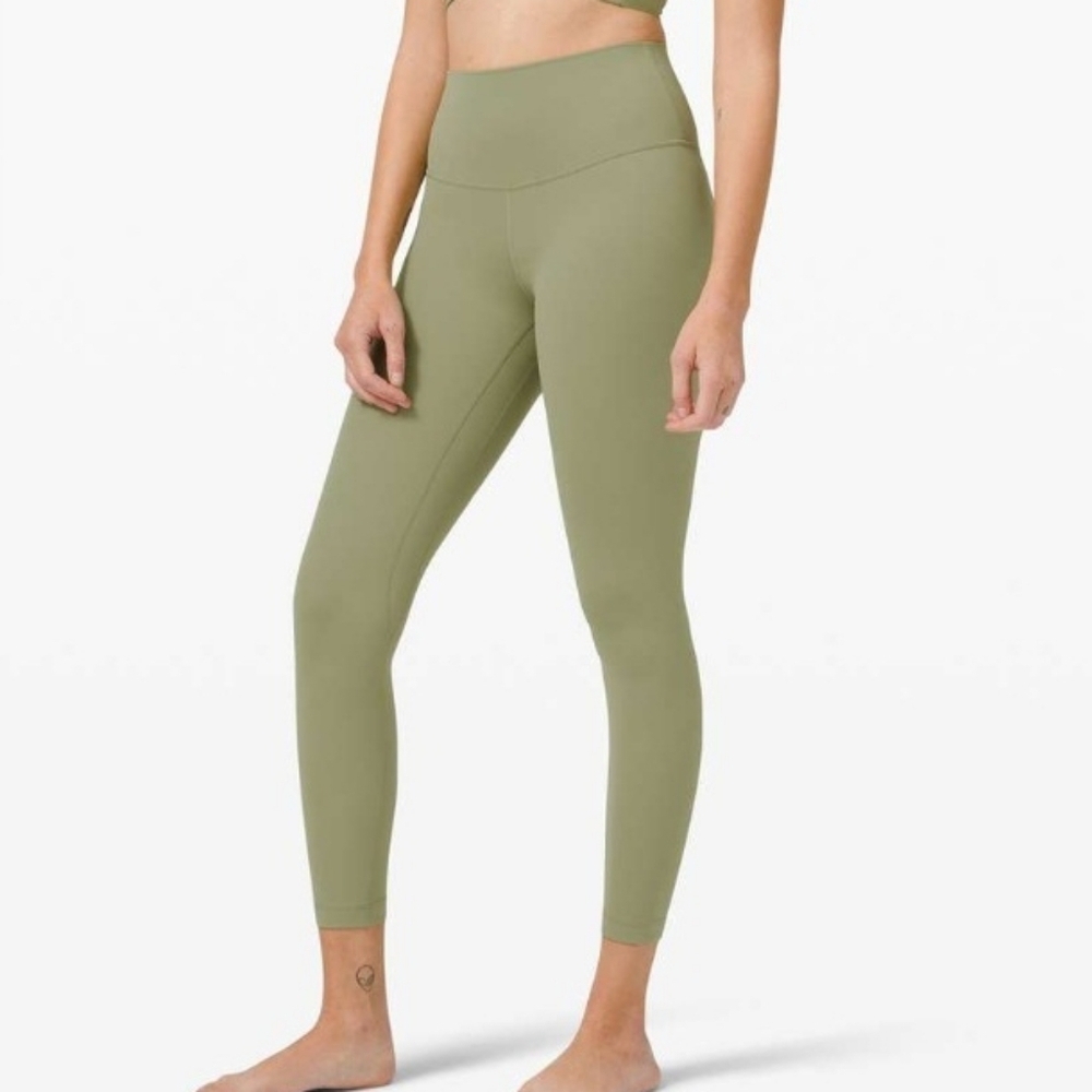 Lululemon Align High Rise Pant 25” leggings Rosemary Green 18